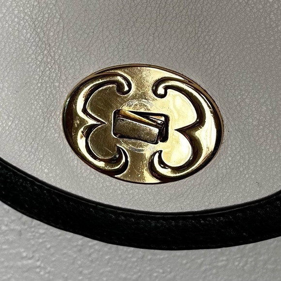 Emma Fox Leather Two Tone Saddle Cross-Body Bag - Picture 2 of 7